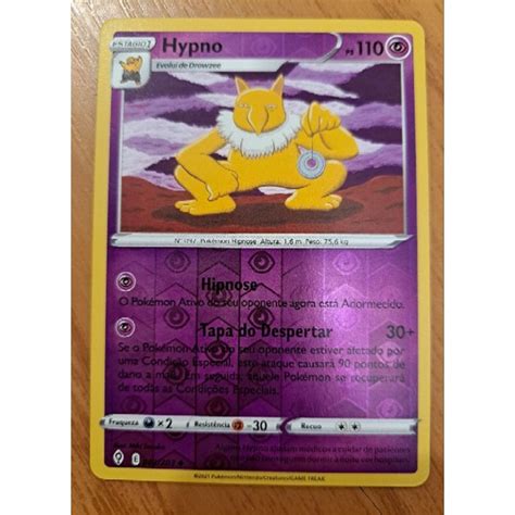 Card Pokémon Hypno Reverse Foil Original e Nova Shopee Brasil