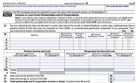 Schedule E Form 1040 Supplemental Income And Loss Instructions For Irs