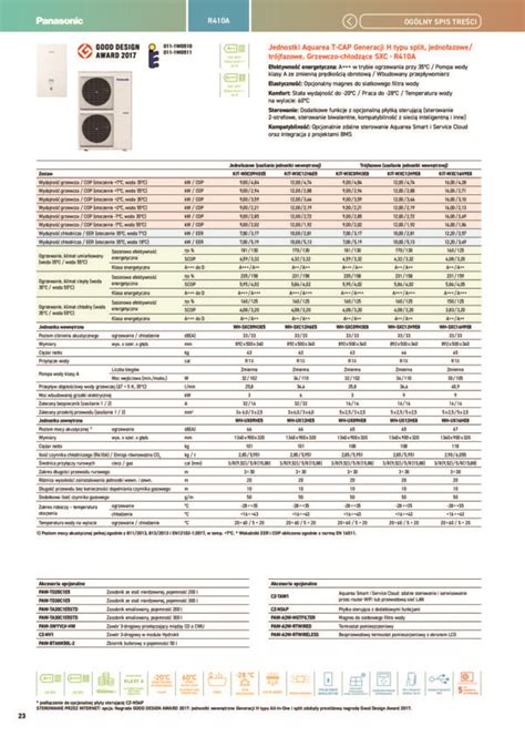 POMPA CIEPŁA Panasonic AQUAREA 9kW T CAP Generacji H typu split 3 F