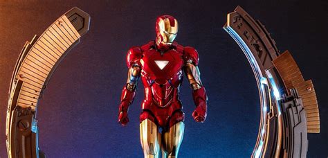 Hot Toys Iron Man Mark VI 2 0 With Suit Up Gantry The Avengers