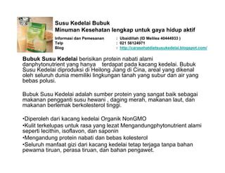 Susu kedelai bubuk melilea | PPT