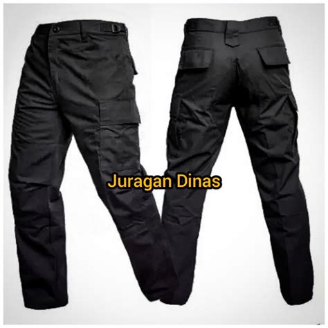 Jual Celana Pdl Hitam Coklat Tua Biru Dongker Bahan Ripstok Cargo