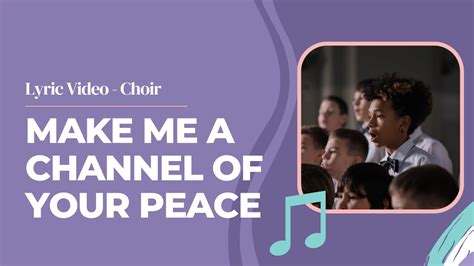 Make Me A Channel Of Your Peace Traditional Hymns Of Praise And