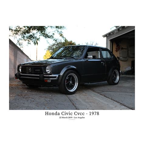 Honda Civic Cvcc - 1978 - Outside garage with text - Fascinating Cars ...