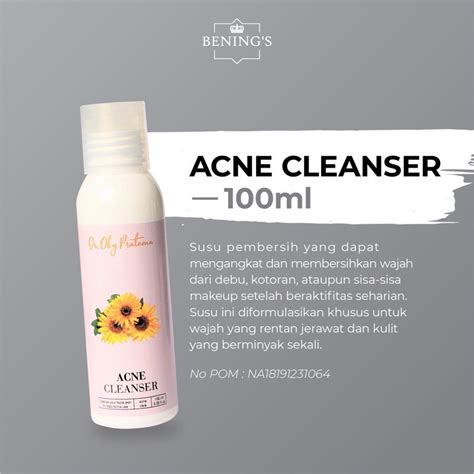 Jual Acne Cleanser Benings Skincare By Dr Oky Pratama Cream Susu