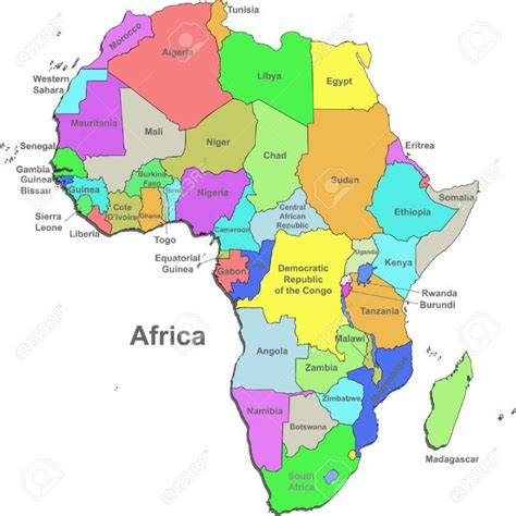 Map Of Africa Labeled