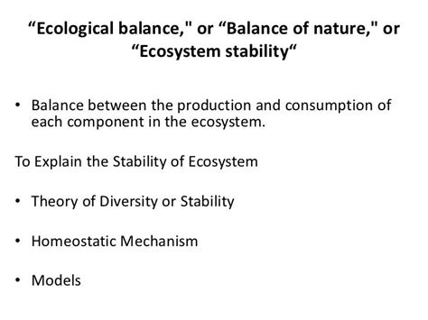 ️ Ecological Equilibrium Definition Ecological 2019 03 06