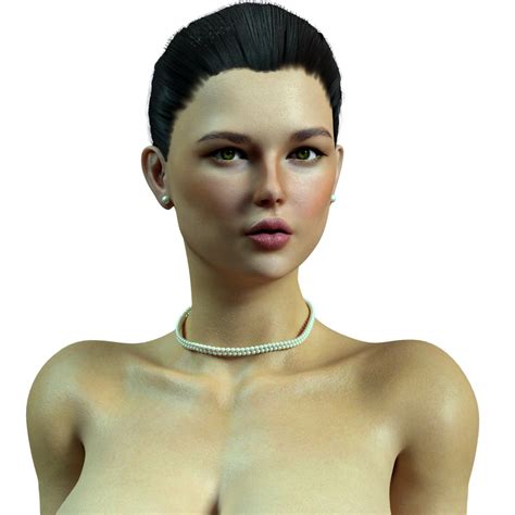 Sexy Women Nude Rigged Iris 3D Model TurboSquid 2124997