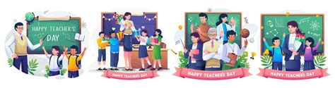 Happy Teachers Day Banner Vector Art, Icons, and Graphics for Free Download