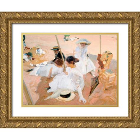 Sorolla Y Bastida Joaquin 18x15 Gold Ornate Wood Framed With Double