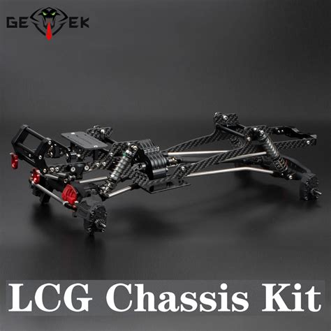 Carbon Fiber Rail Lcg Chassis Kit Kit Chassis Axial Scx10 Crawler Carbon Fiber Aliexpress