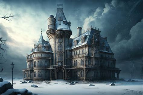 Dark Gothic Castles In Winter