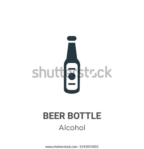 Beer Bottle Vector Icon On White Stock Vector Royalty Free 1543055801