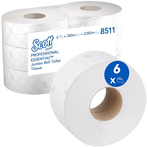 Scott Essential Jumbo Toilet Roll 8511 Jumbo Roll Toilet Tissue 6