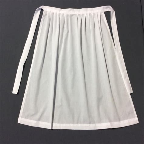 Plain White Apron For Costumes White Pioneer Apron Solid Etsy White