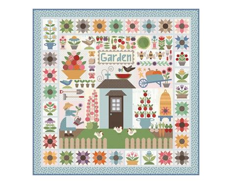 Calico Garden Sew Along Quilt Kit Featuring Calico By Lori Holt For