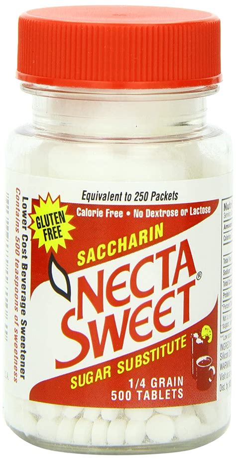 Necta Sweet Quick Dissolve Saccharin Sugar Substitute Tablets 1 4