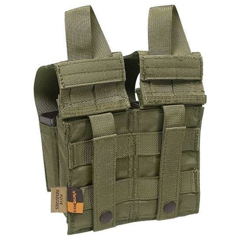 Flyye Double M M Quad Pistol Magazine Pouch Molle Ranger Green