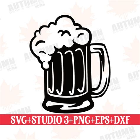 Bier Svg Bierkrug Svg Bier Clip Art Vektor Silhouette Etsy De