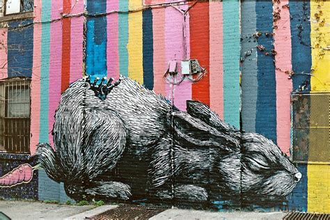 Roa Rabbit In Brooklyn Shawn Hoke Flickr