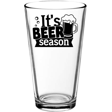 It's Beer Season Funny Pint Glass - Walmart.com