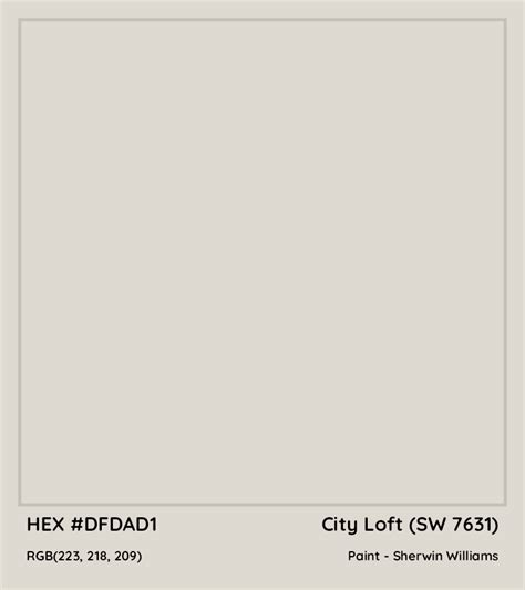 Sherwin Williams City Loft Sw 7631 Paint Color Codes Similar Paints And Colors Artofit