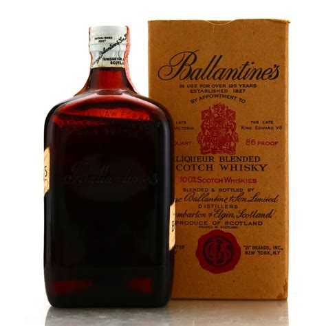 Ballantines Liqueur Blended Scotch Whisky 1950s Us Import Whisky