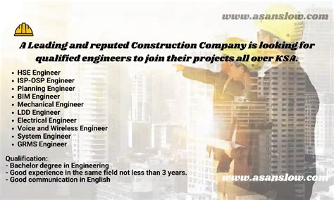 Hiring For Electrical Mechanical Planning Hse Engineers Jobs Saudi Arabia