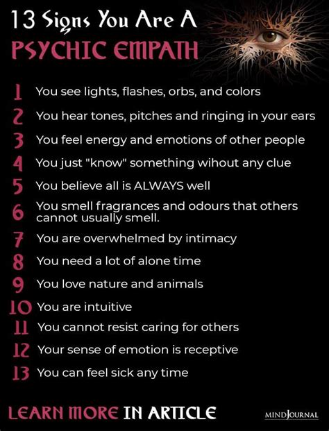 13 Signs You Are A Psychic Empath The Minds Journal Psychic Empath