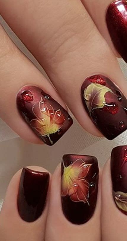 Fall Gel Nails Fall Acrylic Nails Autumn Nails Winter Nails Fall