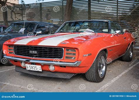 Classic American Sports Car First Generation Chevrolet Camaro 350