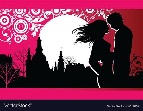 Kissing Couple Royalty Free Vector Image Vectorstock