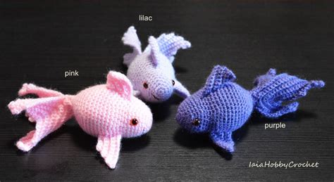 Pesce Amigurumi Pesce All Uncinetto Pesce Rosso Etsy Italia