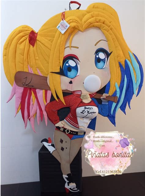 Harley queen Piñatas Harley quinn Party decorations