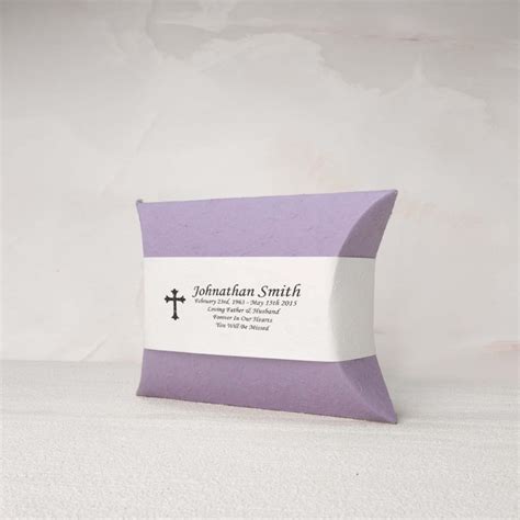 Small Lavender White Biodegradable EcoUrn Perfect Memorials