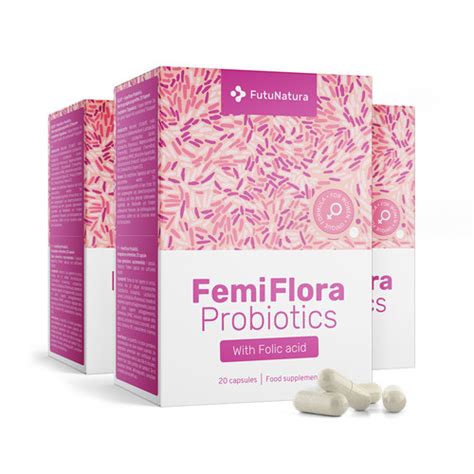 3x FemiFlora Probiotics za ženske skupaj 60 kapsul FutuNatura si