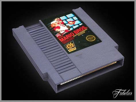 NES cartridge 3D model | CGTrader