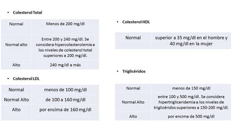 Niveles Colesterol Normales Auna