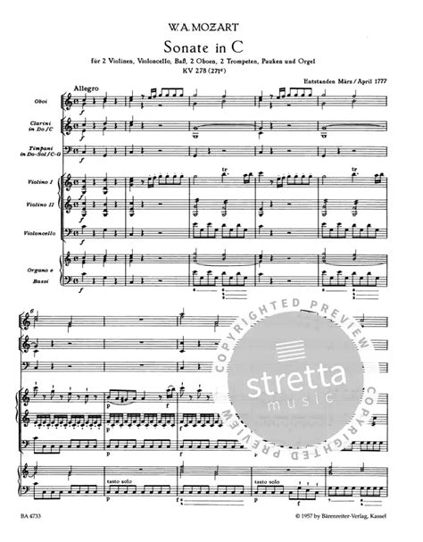 S Mtliche Kirchensonaten Von Wolfgang Amadeus Mozart Im Stretta