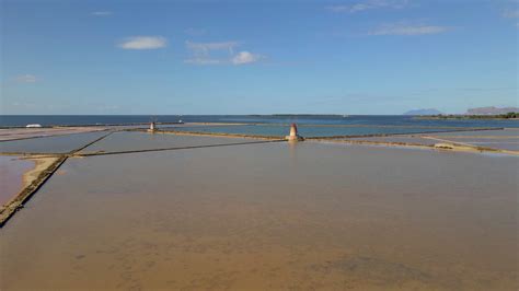 Salt Pans Near Marsala At Sicily Italy In Stock Footage Sbv