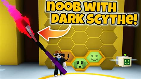 Noob With Dark Scythe Gets 50 Bees In 1 Hour Bee Swarm Simulator