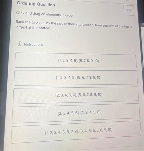 Solved Ordering Question Click And Drag On Elements In Order Chegg