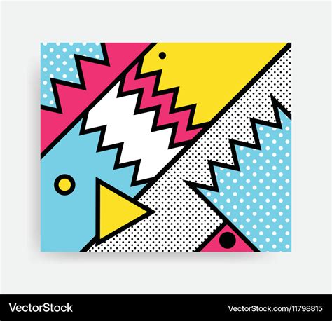 Colorful pop art pattern Royalty Free Vector Image