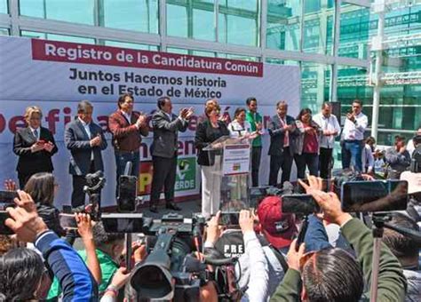 Se registra Delfina Gómez como candidata en Edomex el cambio es