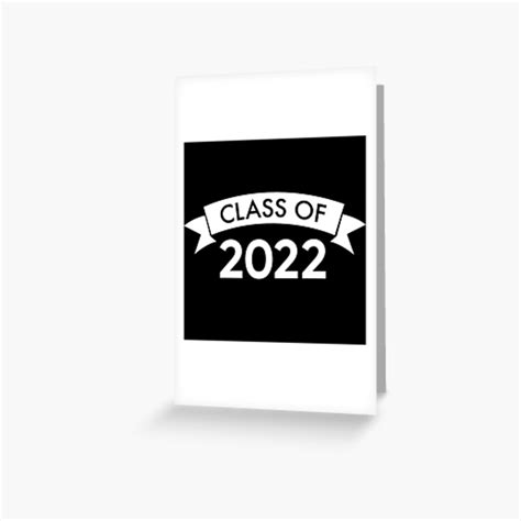 Class Of 2022 Simple Typography White Graduation 2022 Design With