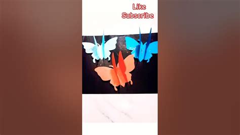 3d Butterflies🦋🦋 Youtube Shorts Artandcraftwithpaper Diy Hykids