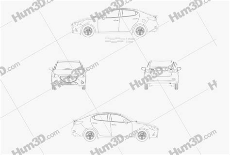 Mazda Demio Blueprint Dmodels