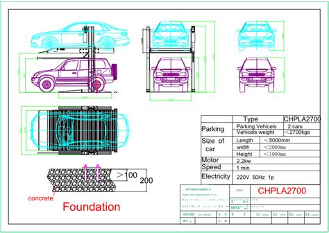 Wholesale Double Car Stacker Parking Lift Two Post Car Hoist