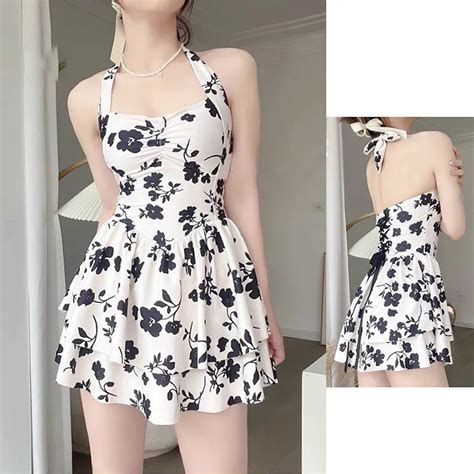 Bikini 1 mảnh họa tiết hoa Tuvada đồ bơi nữ buộc dây áo tắm đi biển cao cấp BLX05 Shopee
