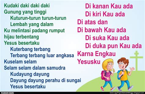 Lirik Lagu Sekolah Minggu KUDAKI DAKI Persembahan